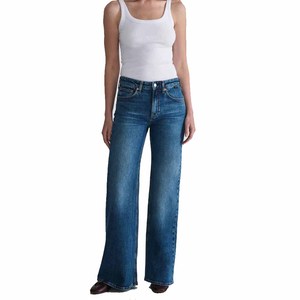 Jean décontracté taille haute pour femme, coupe droite, délavé clair, avec déchirures aux genoux – Nouvelle collection - Product Image 1