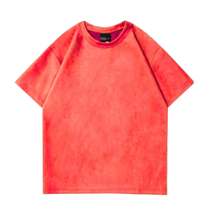 เสื้อยืดผู้ชายทรงโอเวอร์ไซส์สีพื้นสไตล์วินเทจ ผ้าฝ้าย 100% แขนสั้น กันยับ แห้งเร็ว เป็นมิตรกับสิ่งแวดล้อม ระบายอากาศได้ดี - Product Image 6