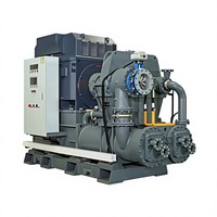 Compresor de Aire de Tornillo de Frecuencia Variable con Imán Permanente Centrífugo Estacionario Sin Aceite Jinjing KVE-185KW/3.5KG