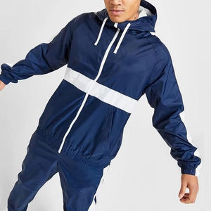 Ensemble de survêtement deux pièces en nylon et polyester pour homme – Veste coupe-vent et pantalon de jogging - Product Image 6