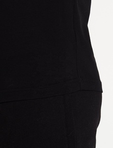 T-shirt basique pour homme de luxe, coupe ajustée, 100% coton, de haute qualité, respirant, impression en relief sur le devant, logo uni, vente en gros - Product Image 5