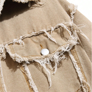 Women's <b>Long</b> Sleeve <b>Denim</b> <b>Jacket</b> Single Breasted Zipper Closure Logo Decoration Breathable Washed Coated Made in Pakistan - Product Image 3