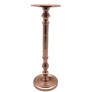 Top vendeur maison décorative bougie pilier titulaire brut Nickel Antique couleur classique Style bougeoir pour la décoration de mariage - Product Image 6