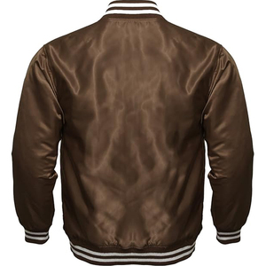 Nouvelle Arrivée Vente en Gros Personnalisée Haute Qualité Original Américain Varsity Letterman College Baseball Bomber Satin Toile Hiver - Product Image 2