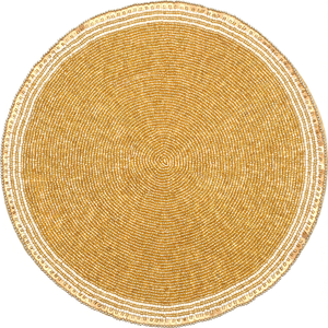 Ensemble de sets de table ovales en perles de verre faites à la main pour table à manger, mariage, restaurant, hôtel, cuisine, décoration de la maison, cadeau - Product Image 3
