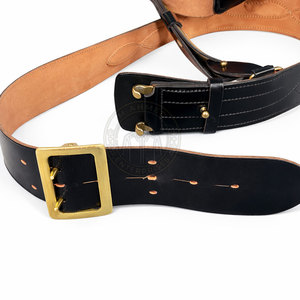 Cinturón Sam Browne Más Vendido con Correa de Cuero Ajustable, Hebilla de Acero Resistente, Estilo Casual para Ropa Clásica - Product Image 5