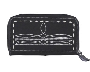 Fabriqué en Inde Porte-monnaie en forme de coeur Portefeuille en cuir protégé par RFID pour hommes et femmes - Product Image 1