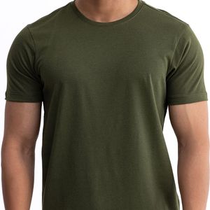 T-shirt streetwear personnalisé 100 % coton à col rond, haute qualité, manches courtes, coupe classique, fabricant OEM ODM, tricoté, respirant - Product Image 1