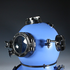 Casco de buzos Mark V de Color azul coleccionable, casco de buceo náutico de aguas profundas, casco de buceo marino HECHO DE Metal - Product Image 2