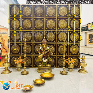 Décoration Divine Ganesha pour Fêtes de Pendaison de Crémaillère, Décoration de Scène pour Cérémonies Hindoues Traditionnelles, Décoration de Mariage Style Temple, Meilleures Ventes USA - Product Image 6