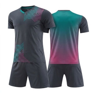 OEM Service Premium Custom Football Jersey Set Lightweight Breathable Quick Dry Short Unisex Teams <b>Soccer</b> Sports Kit for - Product Image 2