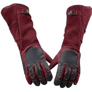 Professional Welding <b>Gloves</b> Heat Resistant Leather Work <b>Gloves</b> for Welding Cutting and Fabrication - Product Image 2