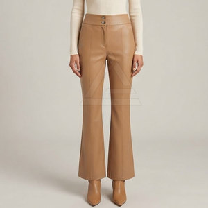Pantalon en cuir intemporel pour femme, coupe skinny classique, design extensible pour un usage quotidien et des soirées élégantes - Product Image 3