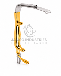เครื่องมือผ่าตัดเสริมหน้าอกแบบมีไฟเบอร์ออปติก ยี่ห้อ Jamso Industries รุ่น Tebbetts Breast Retractor ทำจากสแตนเลส - Product Image 4