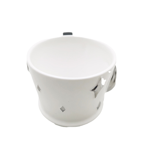 Taza de Agua de Cerámica Moderna Minimalista con Contraste de Color, Taza de Espresso con Estrella y Luna Plateadas en 3D - Product Image 5