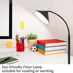 Lámpara de Lectura Ajustable con Cuello Flexible y Base Pesada para Uso en Oficina - Product Image 4