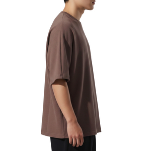 Oversized Printed Men's T-Shirt Short Sleeve Front Logo Breathable Eco-Friendly Cotton Knitted Casual O-Neck <b>Top</b> - Product Image 3