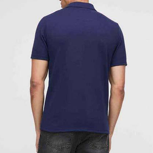 เสื้อโปโลแขนสั้นทรงเข้ารูปแบบซิป คอปก สำหรับผู้ชาย ดีไซน์ OEM พิมพ์ลาย เสื้อโปโลผู้ชาย ใส่สบาย - Product Image 2