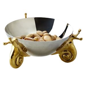 Bol en métal artisanal avec cuillère pour la maison, la cuisine, le restaurant, l'hôtel, pour servir les fruits et comme vaisselle décorative - Product Image 3