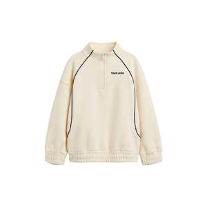 Sudadera Personalizada para Niños con Cuello Alto y Cierre de Cremallera, 100% Algodón Lavado, Corte Holgado - Product Image 3