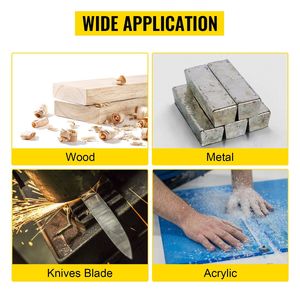 Meuleuse à bande 2HP 1500W 2'' x 82'' 3-en-1 110V avec 3 meules, vitesse constante, ponceuse à disque 12'' 82'' - Product Image 6