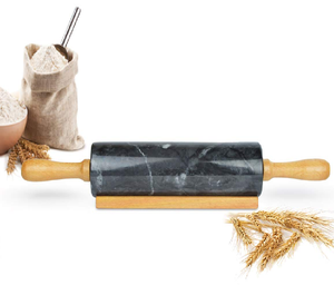 Professional & Personal Eco-Friendly Marble <b>Rolling</b> Pin Smooth Rotation for Home Hotel Kitchenware baking <b>Tool</b> At Low price - Product Image 1