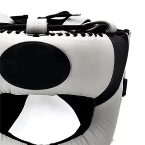 Protector de Cabeza Ajustable para Entrenamiento de Boxeo Profesional, Protector Facial de Cuero Genuino Personalizado, Casco de Boxeo - Product Image 5