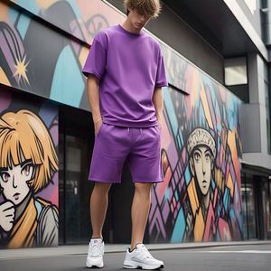 กางเกงขาสั้นผ้าคอตตอนตาข่ายสำหรับผู้ชายกางเกงขาสั้นสำหรับฝึกซ้อมในฤดูร้อนสไตล์ไฮสตรีทดีไซน์ตามสั่ง100% - Product Image 2