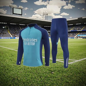 Giacca da <span class=keywords><strong>Calcio</strong></span> Autunno-Inverno da Uomo 25-26 Club, Set a Maniche Lunghe 100% Poliestere, <span class=keywords><strong>Tuta</strong></span> da Allenamento con Mezza Zip - Product Image 1