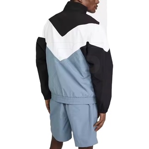Shorts windbreaker sets Lightweight <b>Men</b> Windbreaker <b>Jacket</b> Shorts Set Block Hooded Tracksuit Comfortable Sportswear Shorts - Product Image 3