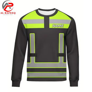 Sudadera de Trabajo de Último Diseño para Hombre, Sudadera Reflectante de Alta Visibilidad con Cuello Redondo, Sudadera de Forro Polar para Mujer de Invierno - Product Image 4