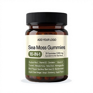 Gomitas Veganas Orgánicas de Musgo Marino de Marca Privada con Alga Marina y Raíz de Bardana - Product Image 1