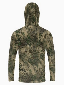 เสื้อตกปลาผู้ชาย โพลีเอสเตอร์ 100% ลายเรียบ ป้องกันรังสียูวี แห้งเร็ว ระบายอากาศได้ดี กันน้ำ UPF 50+ รับทำโลโก้ตามสั่ง ขายส่ง - Product Image 4