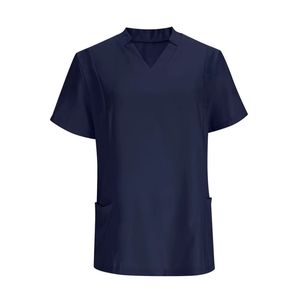 Conjuntos de Uniformes Médicos Personalizados al por Mayor, Bata de Laboratorio de Mezcla de Algodón, Cuello en V, Unisex, para Hombres y Mujeres, para Hospitales y Enfermería - Product Image 3