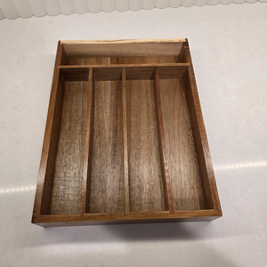 Wholesale Natural Acacia Wooden Drawer Organizer <b>Kitchen</b> Flatware Organizer for Spoons, Forks from Vietnam - Product Image 3
