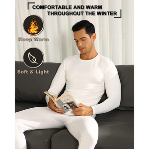Combinaison Thermique Longue RABUSH SPORTS pour Homme 100% Polyester – Sous-vêtement Adulte Coupe-Vent Sans Coutures pour Yoga - Product Image 5