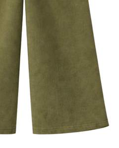 Pantalones Deportivos Cargo de Pierna Ancha Color Verde Oliva Personalizados para Mujer, Pantalones de Forro Polar con Cintura Elástica, Bolsillos con Cremallera, Ropa Casual de Calle, Pantalones de Invierno - Product Image 6