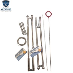 Juego de fetotomos de alta calidad de acero inoxidable con tubo protector desmontable, sierra de alambre OB, instrumentos veterinarios para animales grandes - Product Image 6