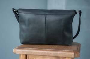 Genuine <b>Leather</b> Laptop Messenger Bag High Quality Vintage Modern Cross-body Sling <b>Briefcase</b> Business Travel Eco-Friendly - Product Image 2