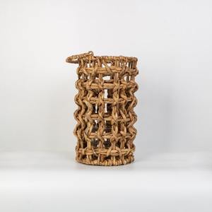 Mini size water hyacinth lantern light top quality weave lanterns tabletops & <b>shelves</b> accent - Product Image 5