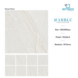 กระเบื้องปูพื้น SKYTOUCH เกรดหนาพิเศษ ผิวเคลือบเงา กันลื่น ขนาด 600x600 มม. รับประกันตลอดอายุการใช้งาน หนา 12 มม. เหมาะสำหรับโรงแรมและบ้าน - Product Image 3