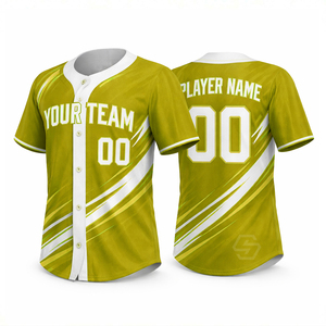 Maillots de baseball en gros, design personnalisé, respirants, légers, séchage rapide, unisexe, vêtements d'équipe, manches courtes, grandes tailles - Product Image 4