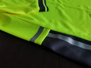 เสื้อโปโลผ้าฝ้ายกันน้ำแบบสะท้อนแสงพร้อมไฟ LED สำหรับผู้ชาย  ชุดทำงานกลางแจ้ง - Product Image 5