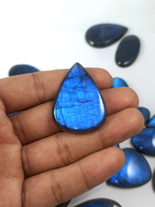 Blue Labradorite Natural Loose Gemstone Cabochon Wholesale Jewelry Making Healing Labradorite Gem Stone Pendant Gems - Product Image 6
