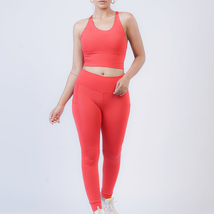 Ensemble de yoga pour femmes, 2 pièces, haute qualité, prix bas, taille élastique, logo et taille personnalisés, vêtements de sport tendance, en vente. - Product Image 6