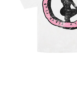 <b>White</b> <b>Men's</b> Oversized T-Shirt With Hot Girl Club Print Back Logo Street Style Short Sleeve O-Neck Jersey Cotton - Product Image 2