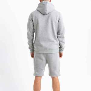 Custom High Quality Plus Size Breathable Spring Streetwear Two-Piece <b>Workout</b> Fleece Joggers Shorts Unisex Men's Tracksuit <b>Hoodie</b> - Product Image 5