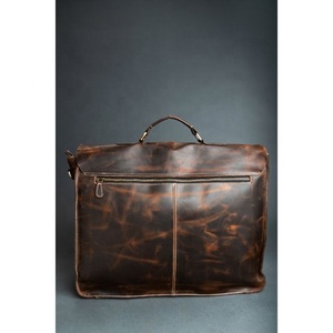 LW Handmade Real Goat Leather Unisex Messenger Bag Office Use Satchel <b>Briefcase</b> for Men Men's Laptop Bag & Cover - Product Image 5