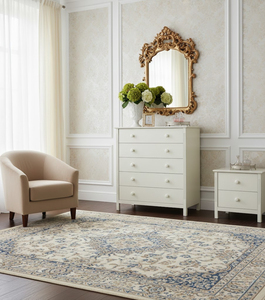 Aravinda Rubber Wood <b>Chest</b> Dresser Living Room Bedroom <b>Storage</b> Slipcovered AR20XW Vietnam P.D.T Furniture Modern White 5-Drawer - Product Image 3