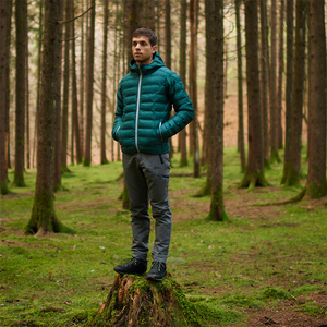 2026 Men's Mid <b>Weight</b> Puffer Jacket With Removable Hood And Customized Plain Waterproof Custom OEM Shell Hood Jacket - Product Image 5
